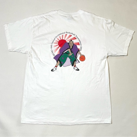 VTG Asian basketball graphic t shirt large - Picture 5 of 10